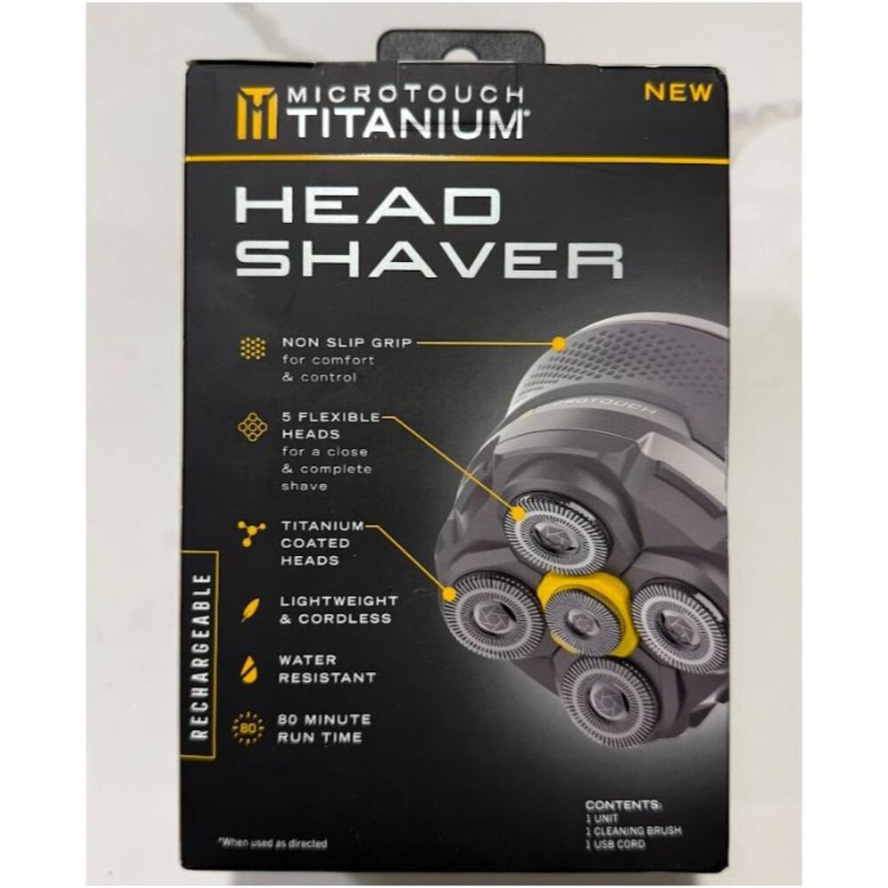 Microtouch Titanium Rechargeable Head Shaver - Picture 3 of 8